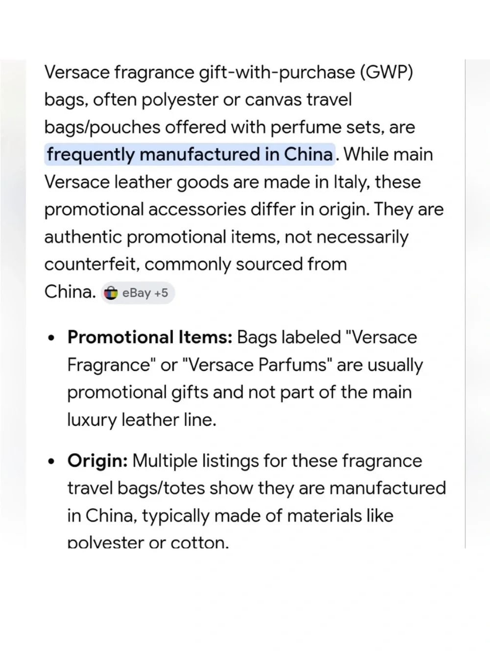 Versace Black Duffel with White Greek Key Detail